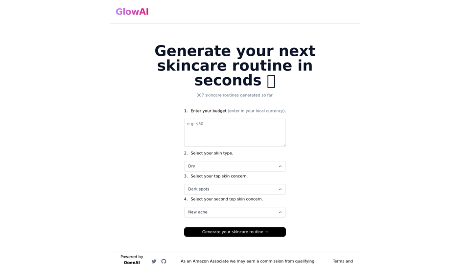 GlowAI screenshot