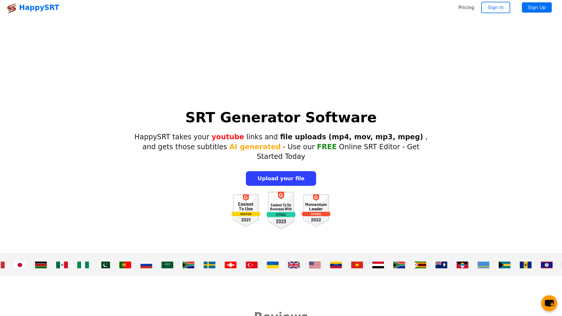 HappySRT screenshot