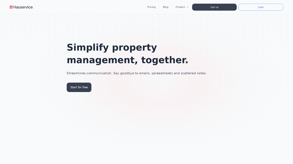 Hauservice | Simplify property management, together