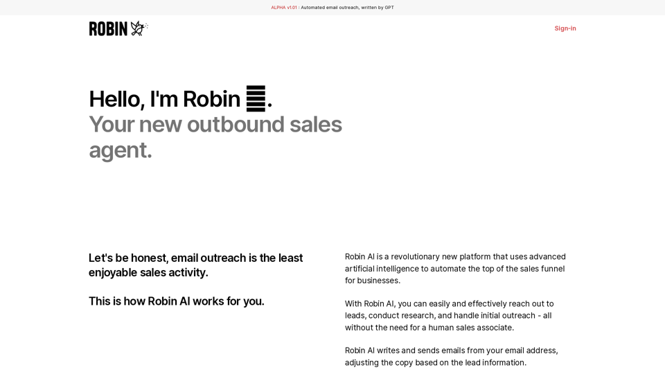 Robin AI | The Future of Sales Automation