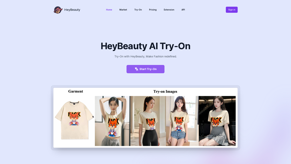 HeyBeauty - AI Virtual Try-On App