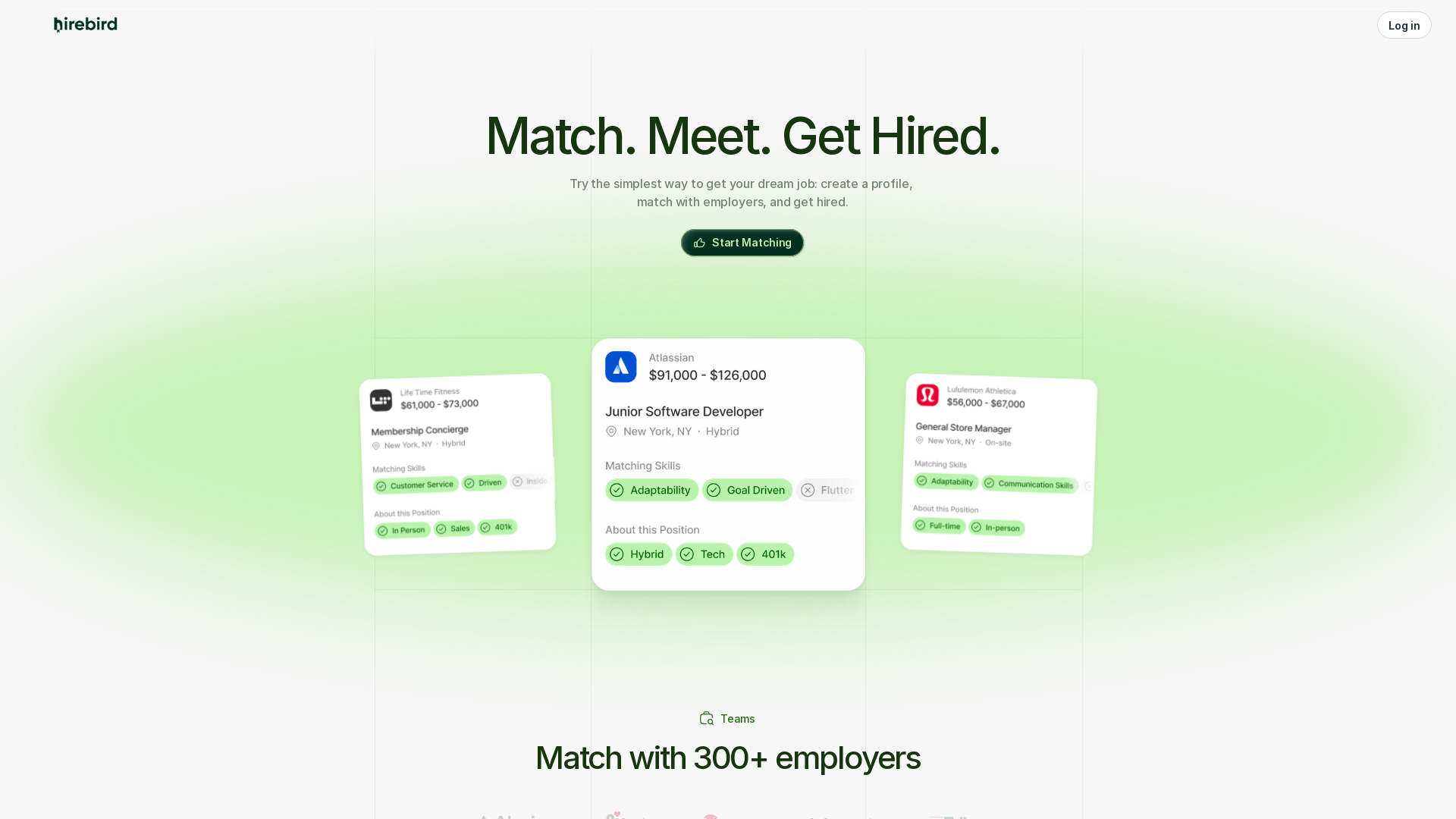 Match. Meet. Get Hired