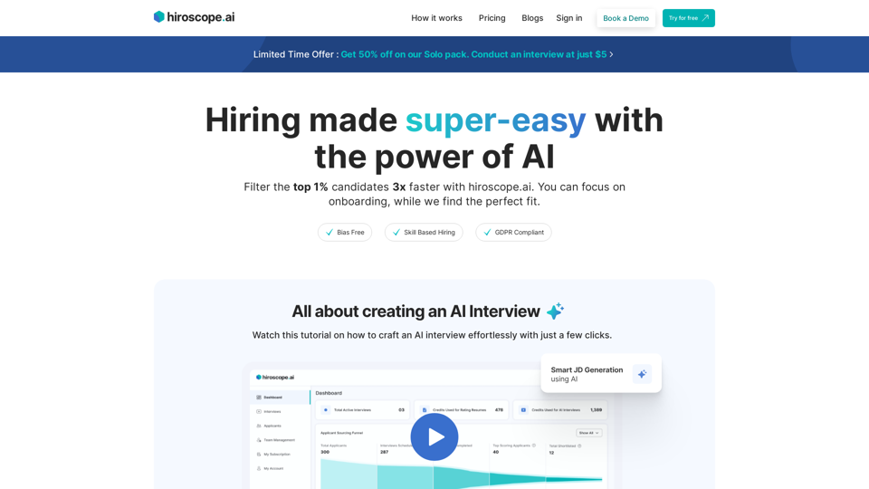 hiroscope | Hiring made super-easy with the power of AI | hiroscope.ai