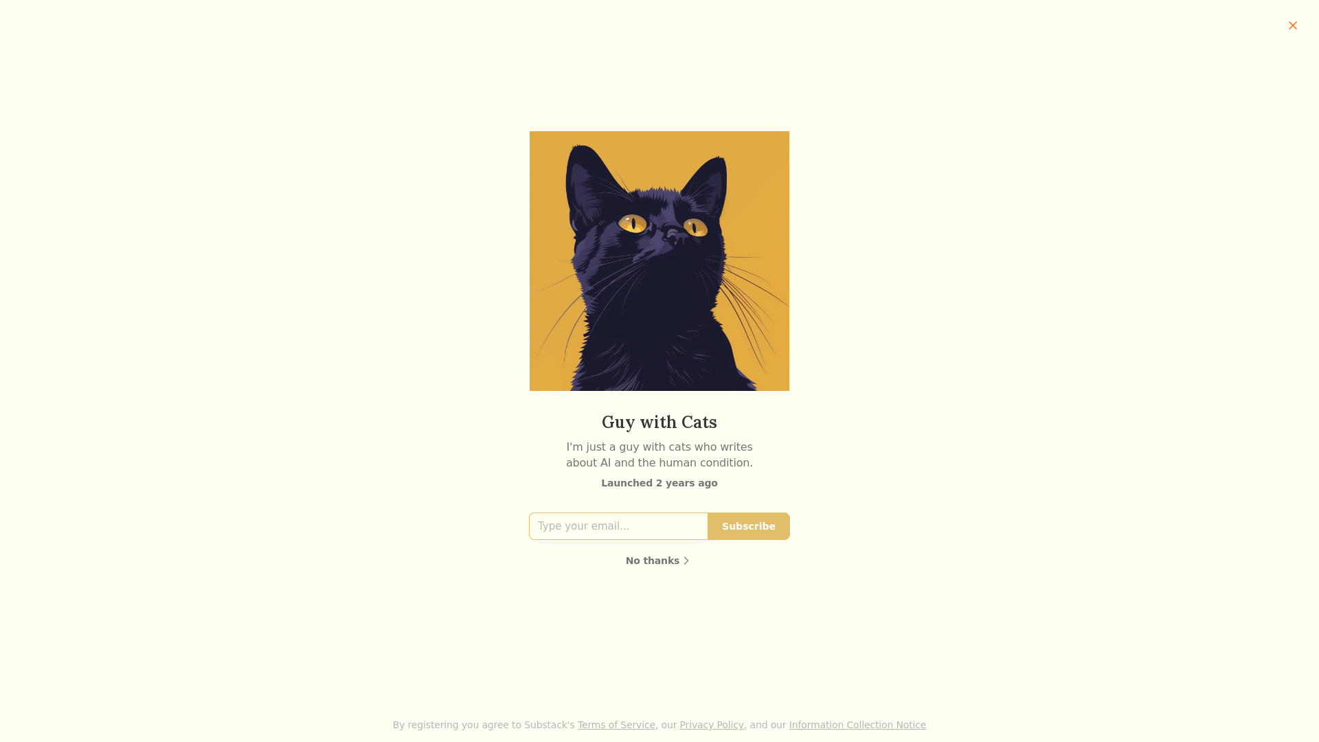 Guy with Cats