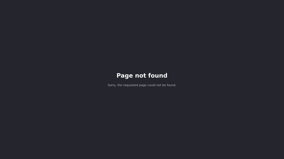 Page not found