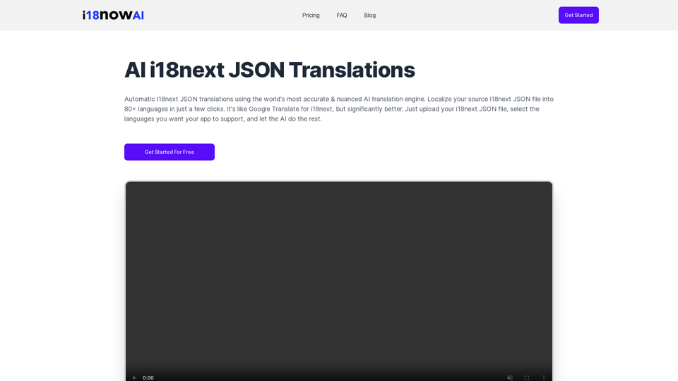 i18nowAI - i18next JSON translations using AI