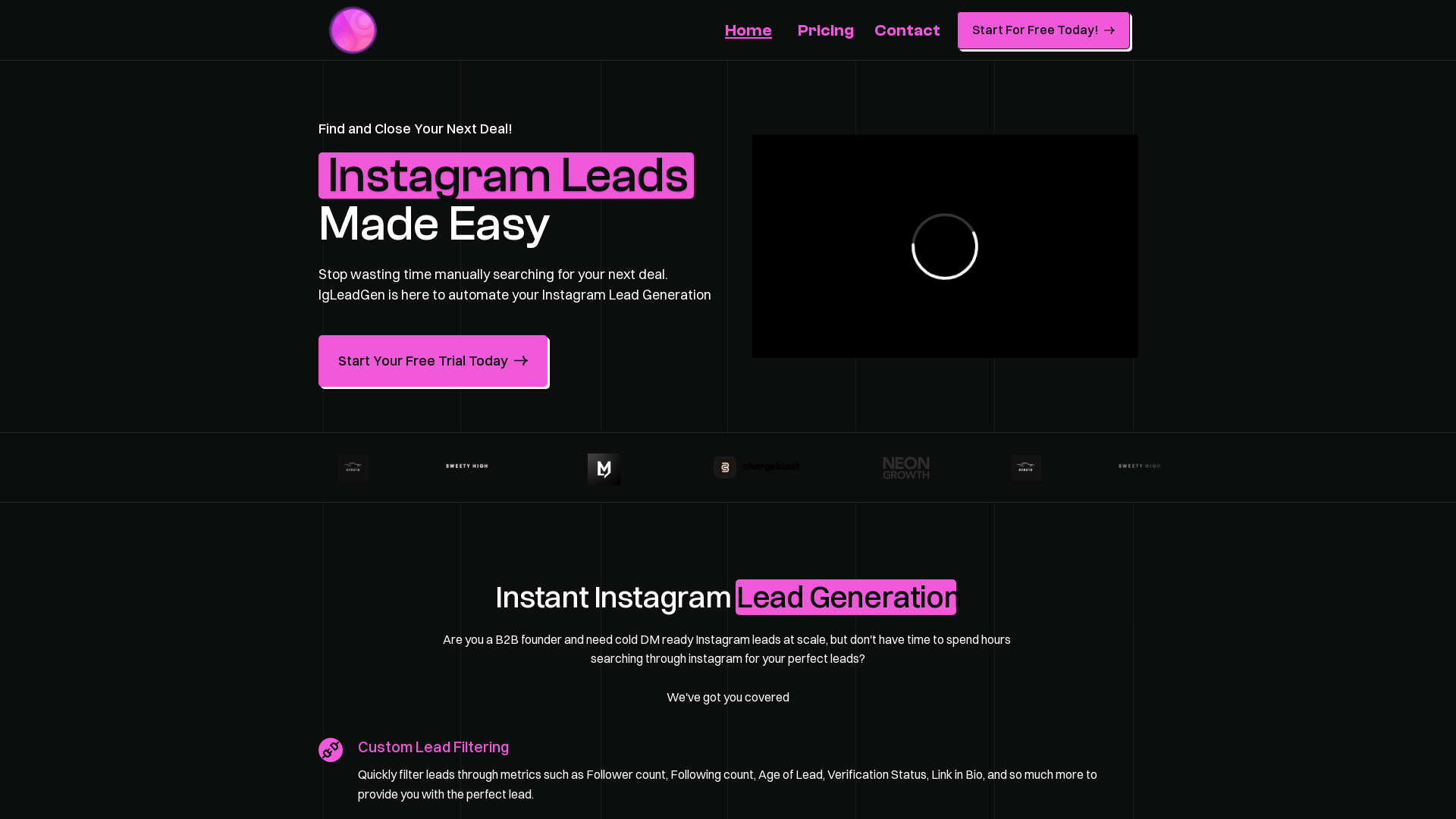 Ig Lead Gen screenshot