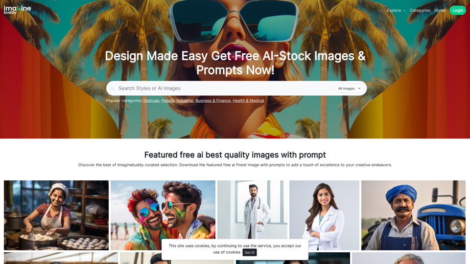 Imaginebuddy: Free AI-Stock Images with Prompts