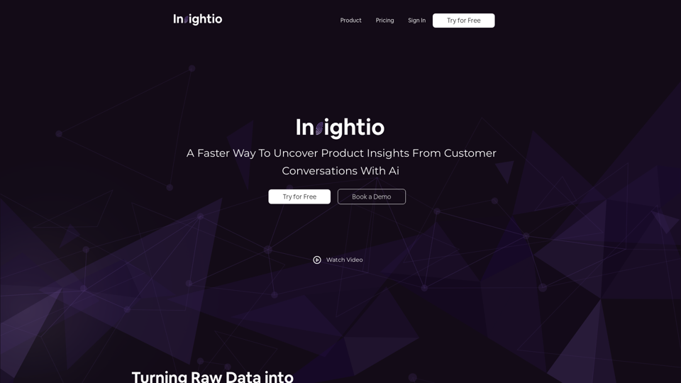 Insightio Ai - A faster way to uncover product insights