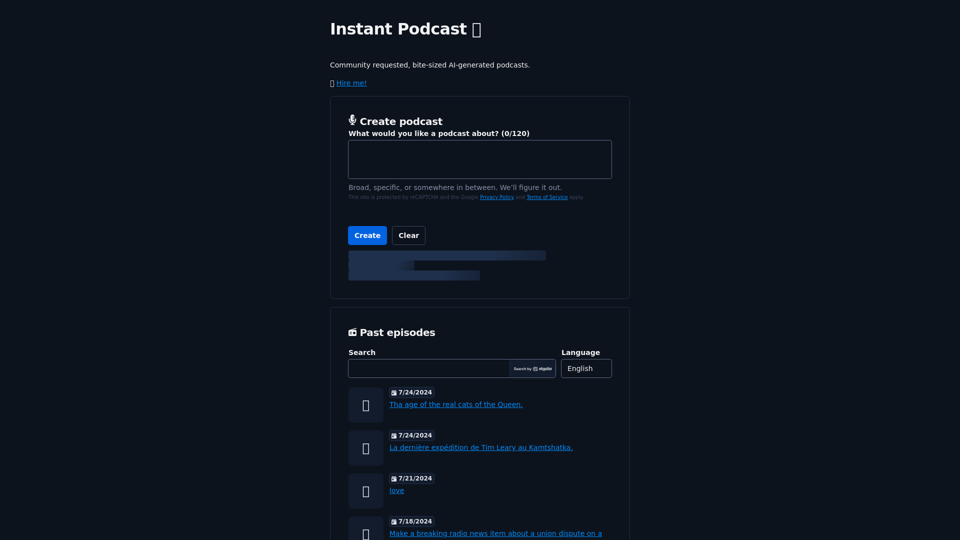 Instant Podcast