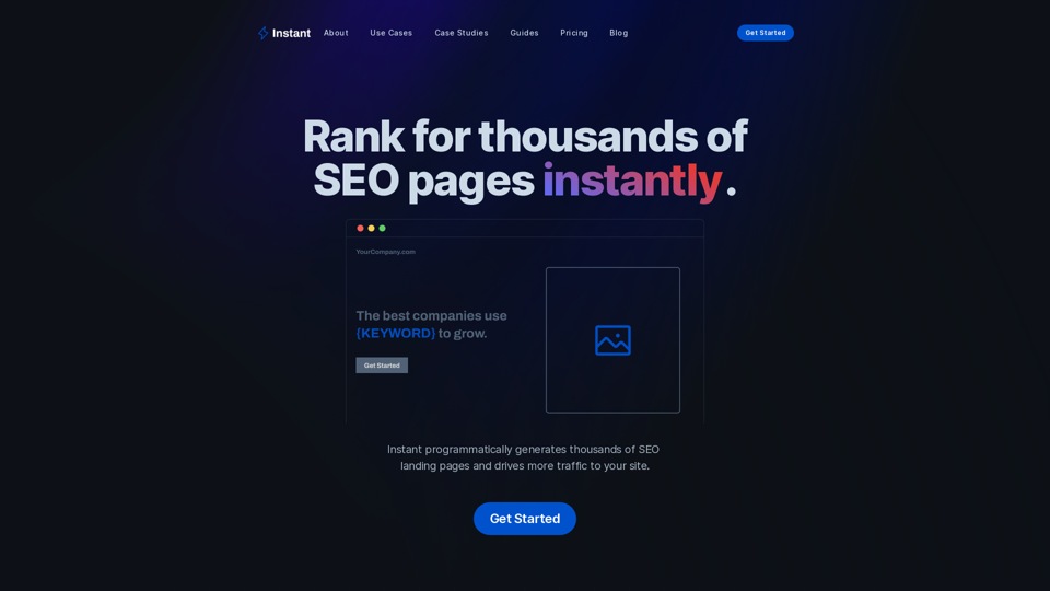 Rank for thousands of SEO pages instantly