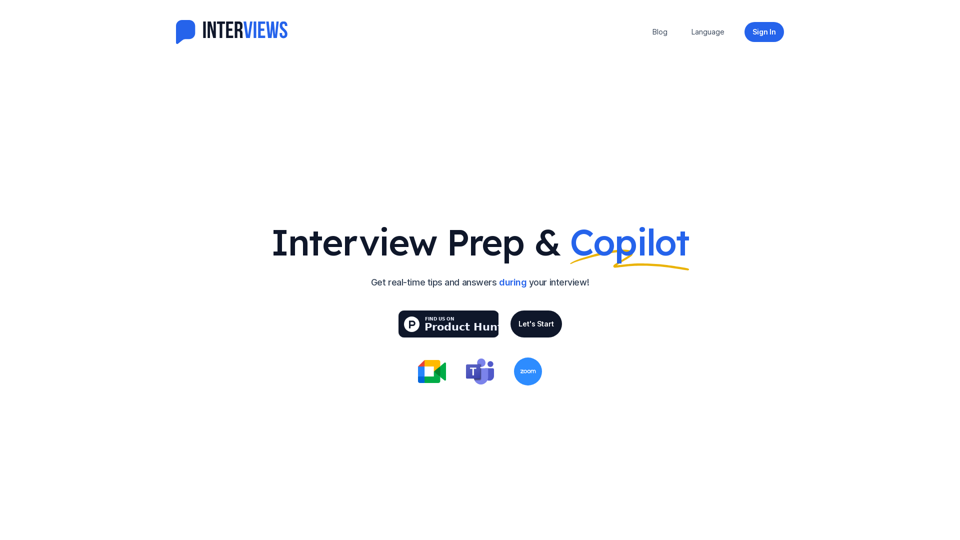 Interviews Chat | Interview Prep & Copilot