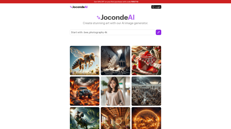 JocondeAI — Generate stunning art with AI