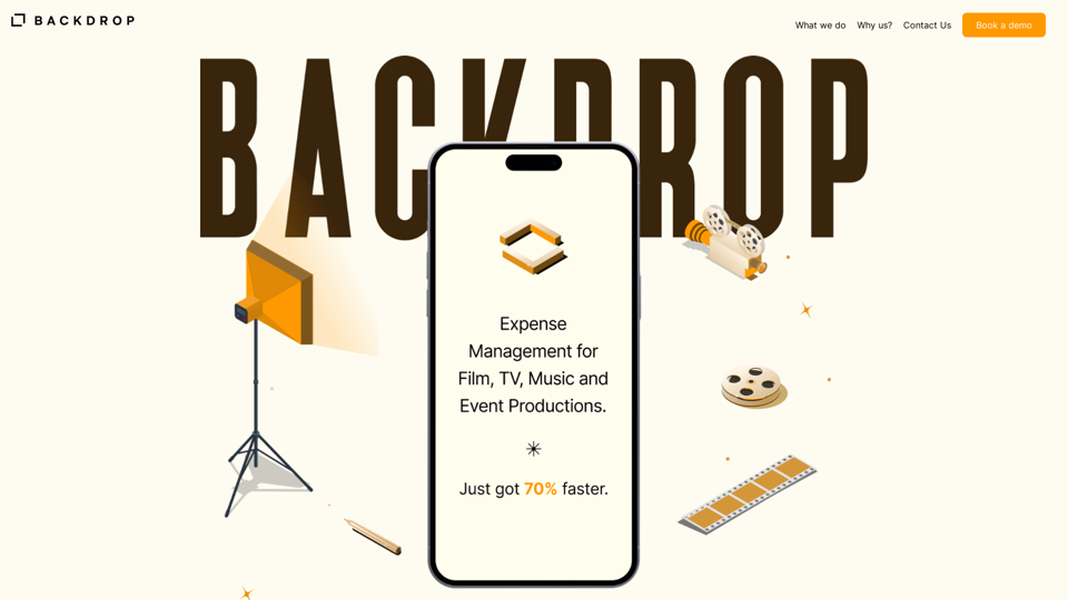 Backdrop: Expense management for TV & Film Productions