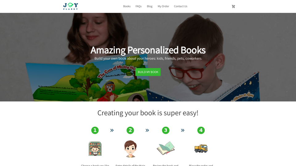 JoyPlanet Store :: Amazing Personalized Books for Children