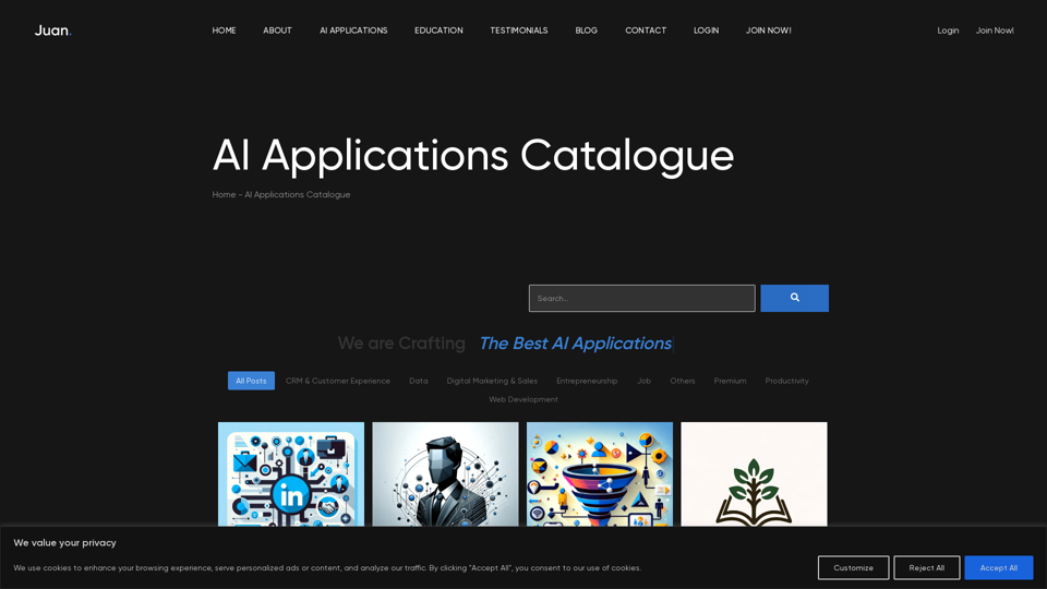 AI Applications Catalogue - Juan Beltrán