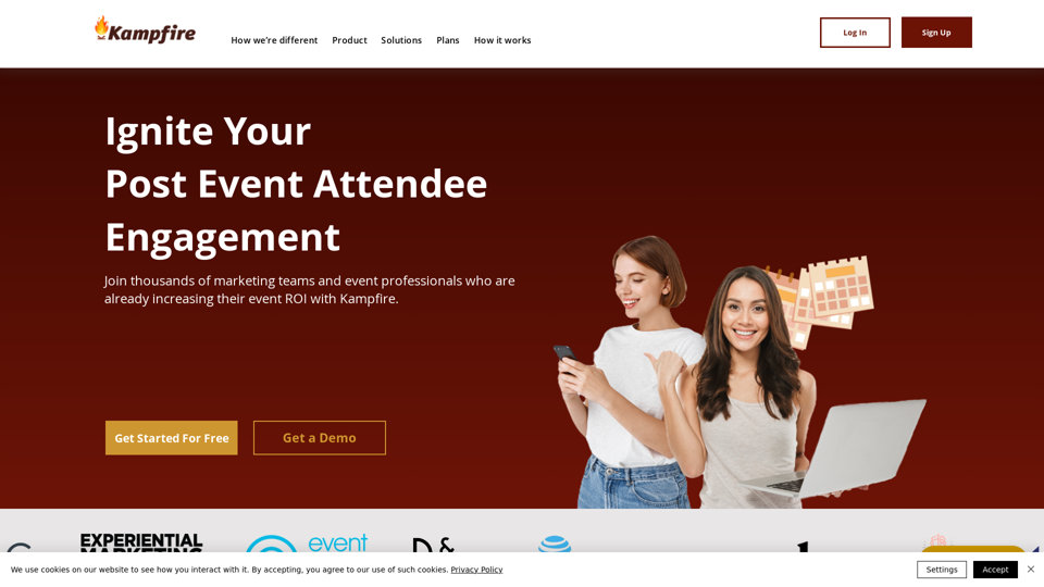 Kampfire | Post event attendee engagement web app