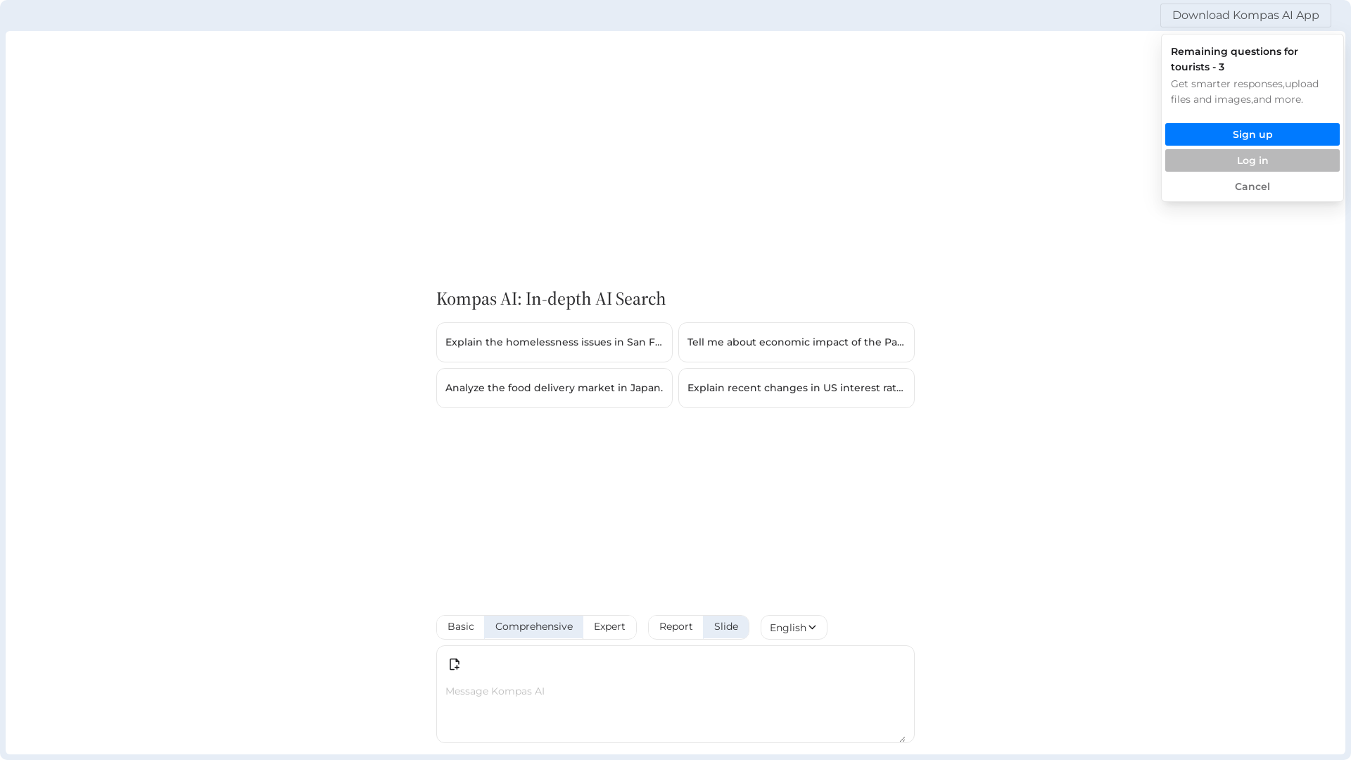 Kompas AI screenshot
