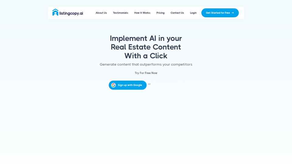 listingcopy.ai - Implement AI in your Real Estate Content With a Click