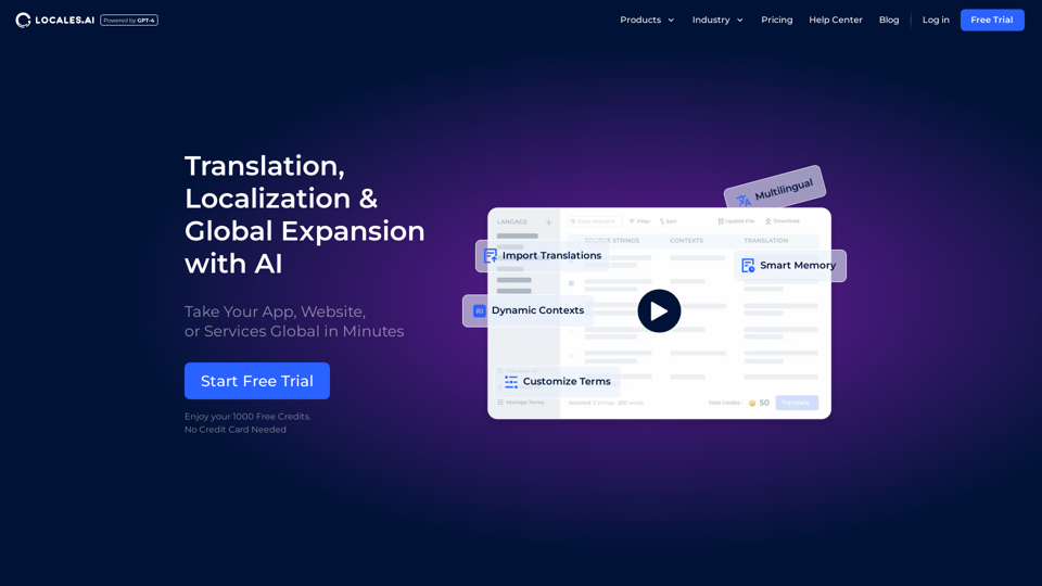 Locales.ai | Fast & Accurate AI-Driven Website and App Localization Service