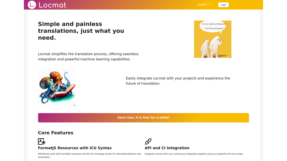 Locmat screenshot