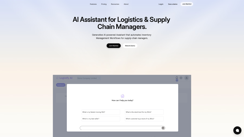 AI Assistant for Logistics and Supply Chain Managers