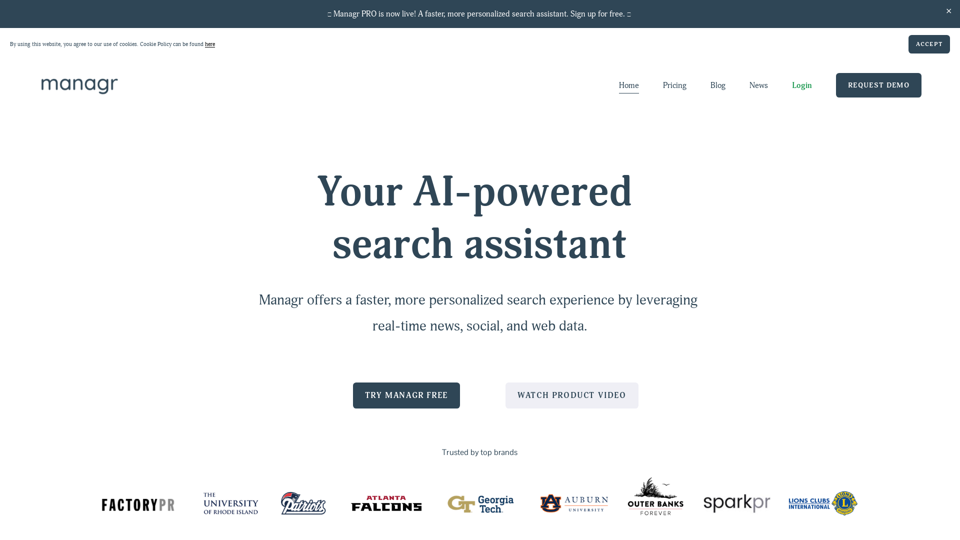 Managr | AI Search Engine for Work