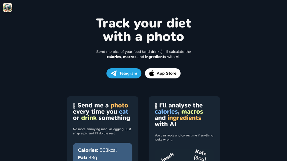 Meals.Chat - Track your calories and macros with AI