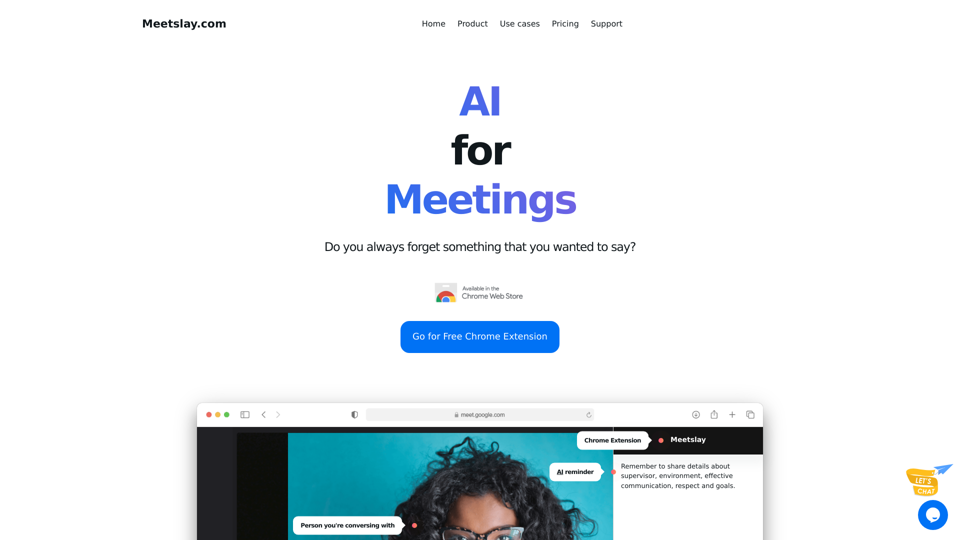 Meetslay - AI for Meetings