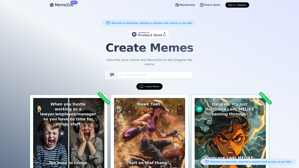 MemeZoo screenshot