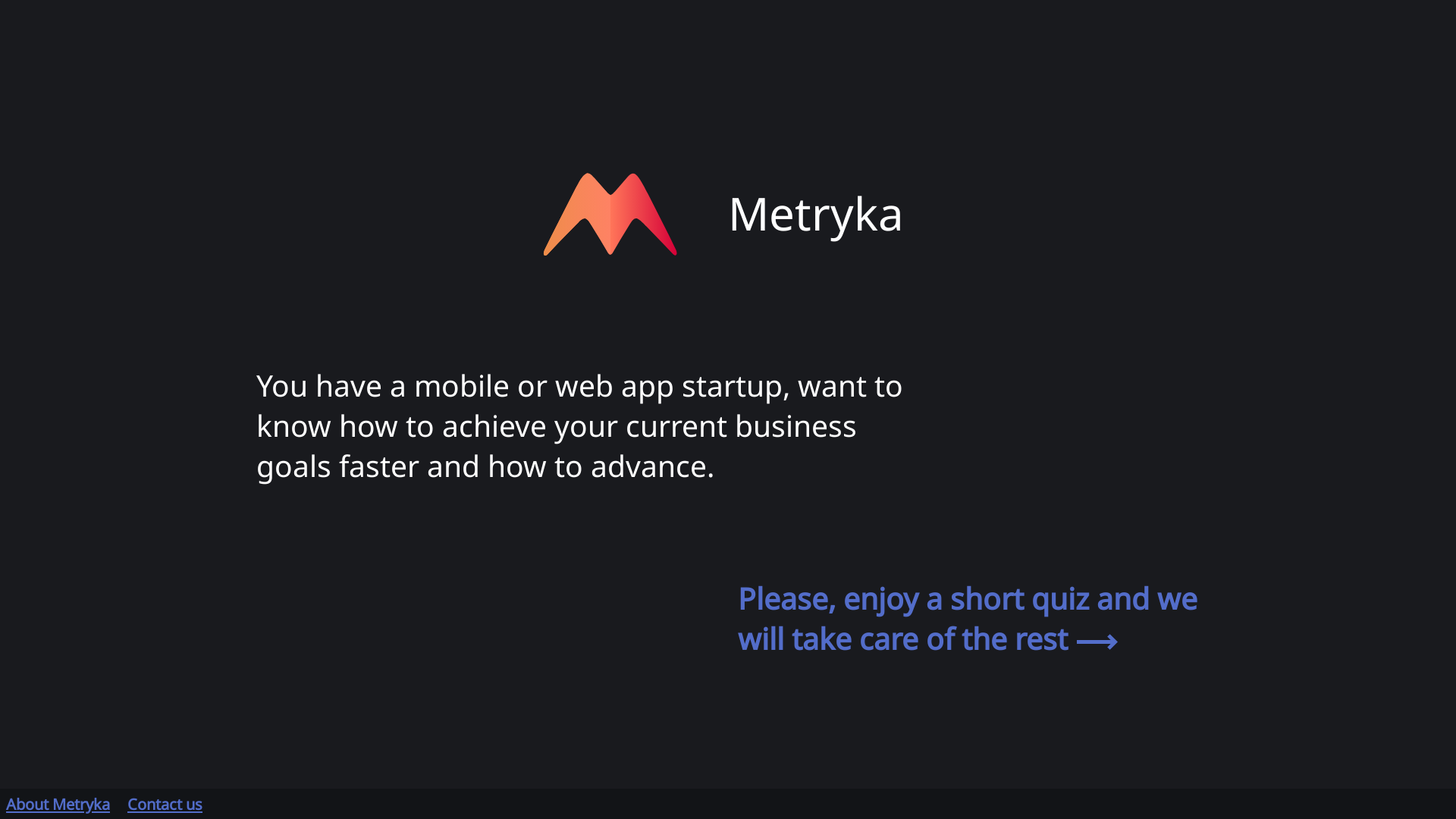 Metryka screenshot