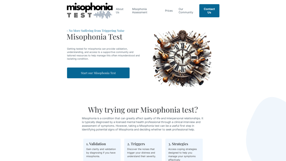 Misophonia Online Test – Understand Your Sensitivity to Sounds