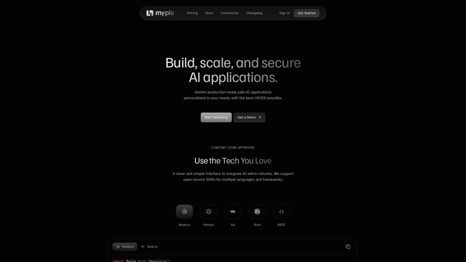 Myple screenshot