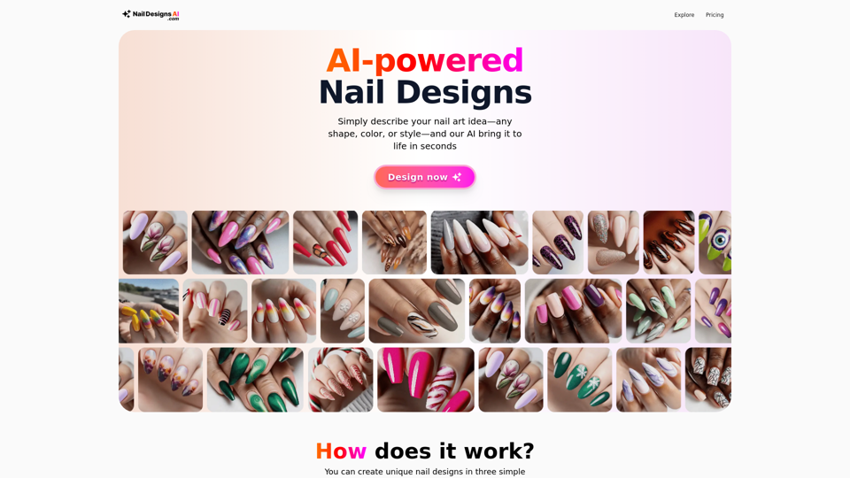 AI-powered Nail Designs Generator | NailDesignsAI