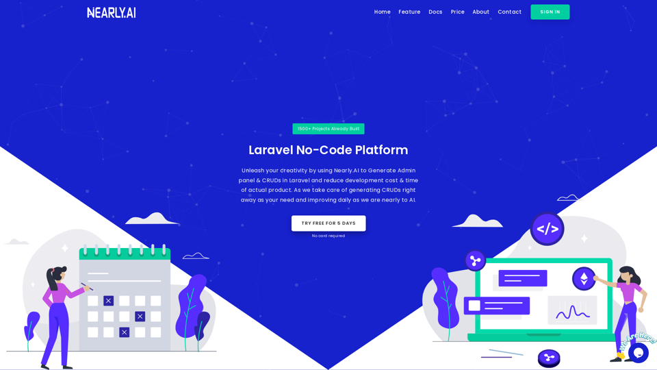 Nearly.AI | Laravel No-Code Platform