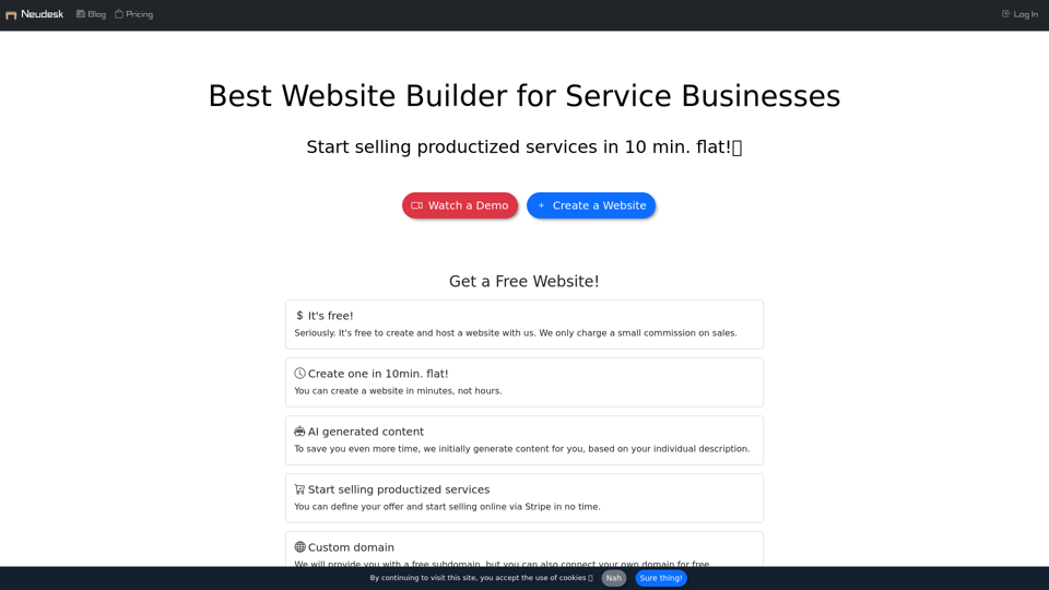 ⭐Best Website Builder for Service Businesses⭐ | Neudesk