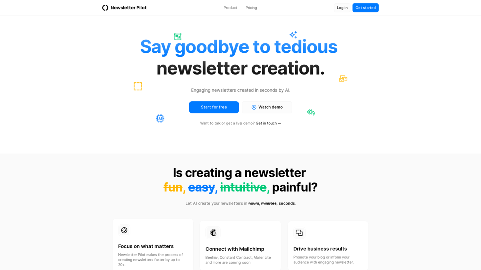 Newsletter Pilot: AI newsletter generator