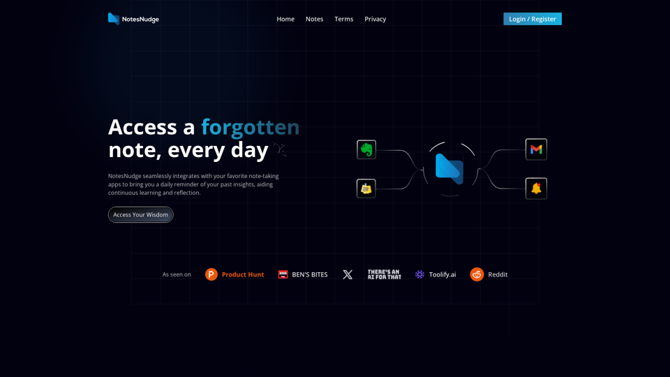 NoteNudges screenshot