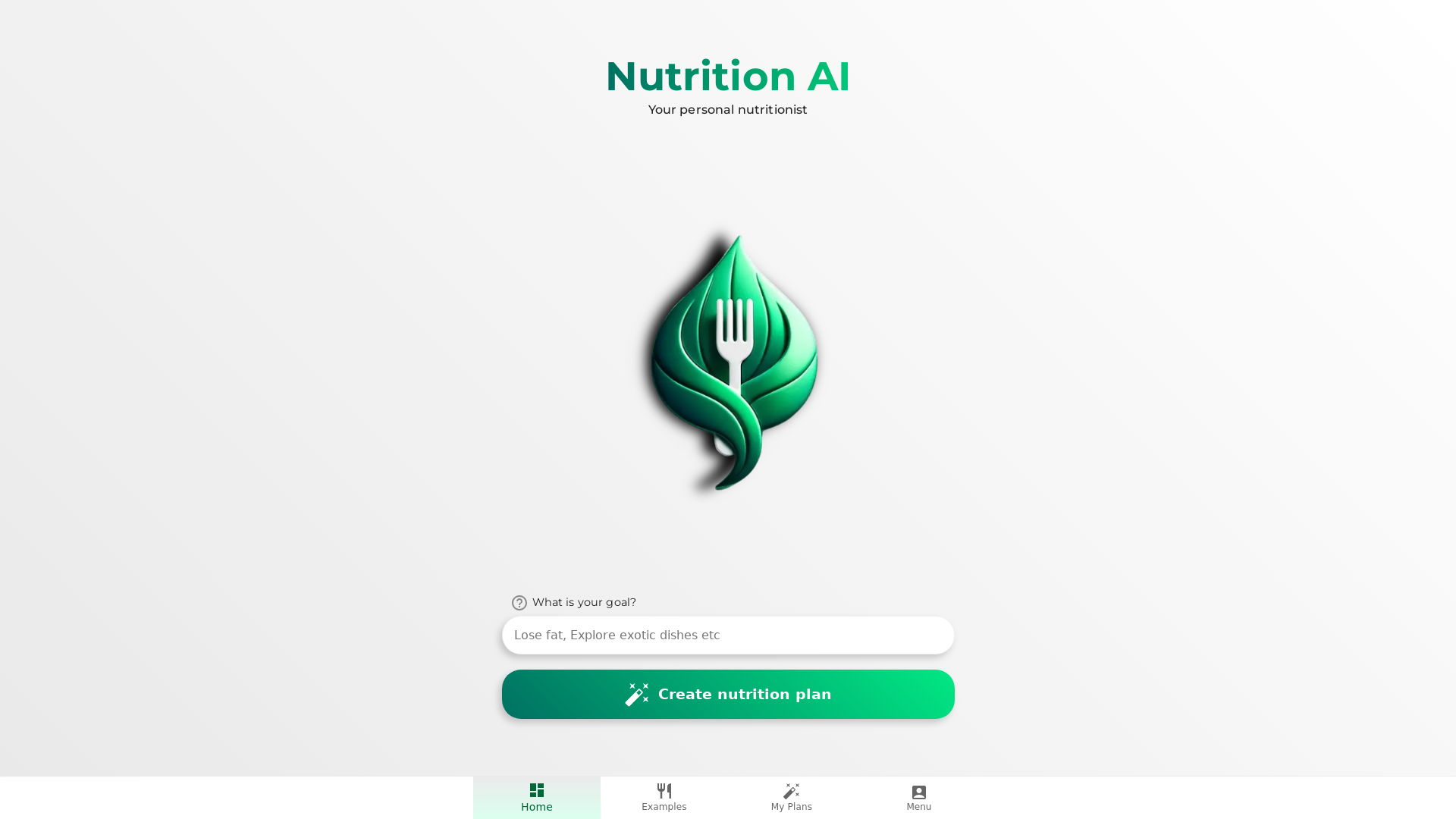 Visual Reference: Nutrition AI