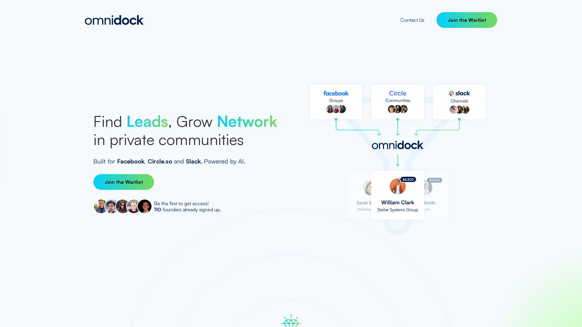 Find Leads, Grow Network in Private Communities — OmniDock