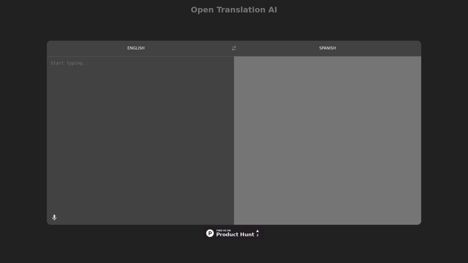 Open Translation AI