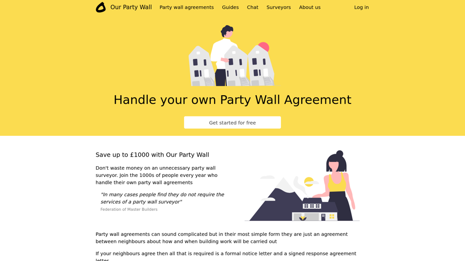 Party wall agreements - Our Party Wall