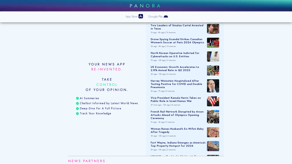 PANORA | News App and Newsreader Powered by AI