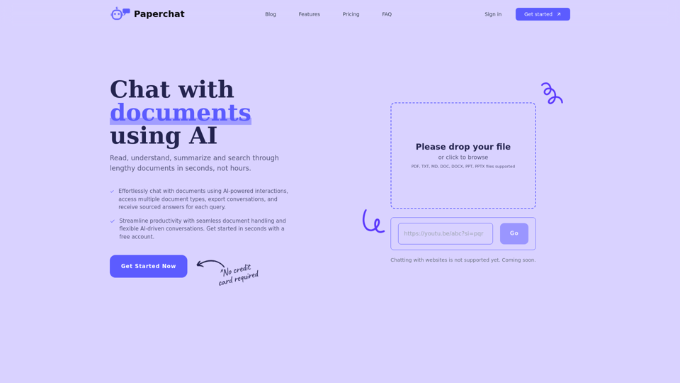 PaperChat - AI Chat with Documents | Free AI Chat Platform