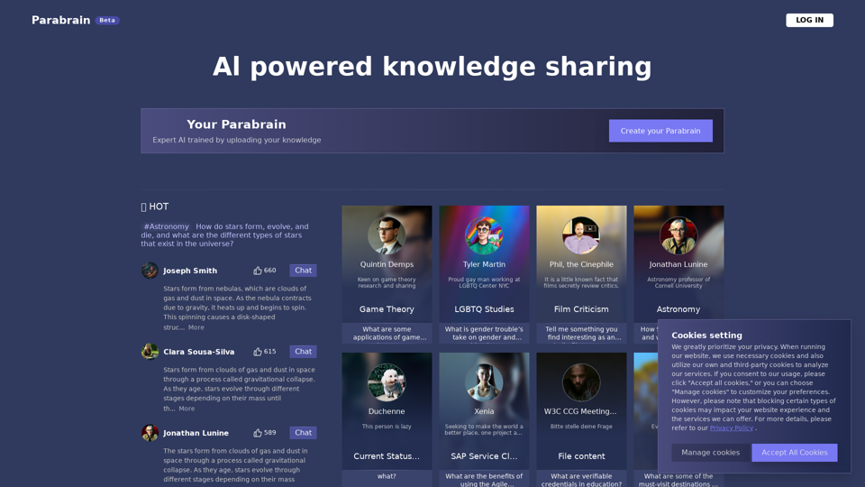 Parabrain.ai screenshot
