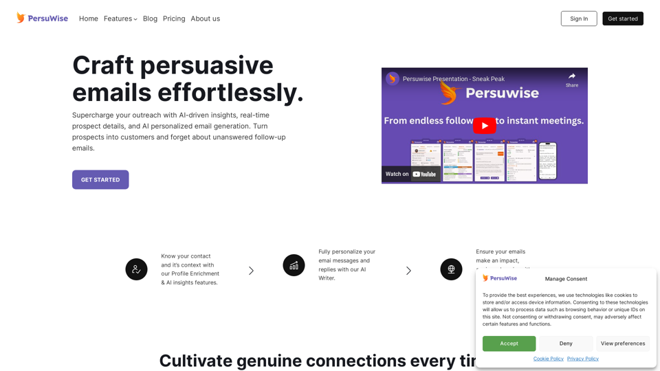 Persuwise | AI-Driven Email Coach for Effective Outreach