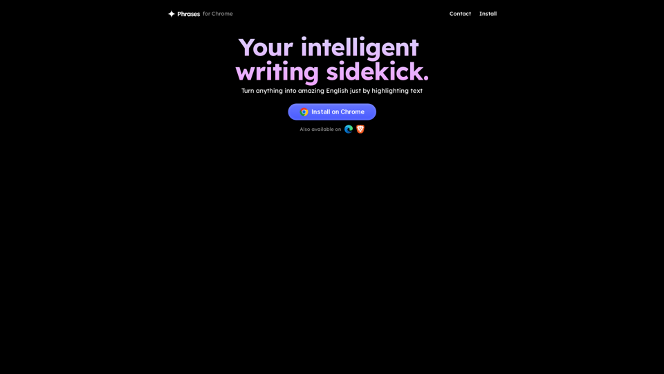 Phrases - Your intelligent writing sidekick