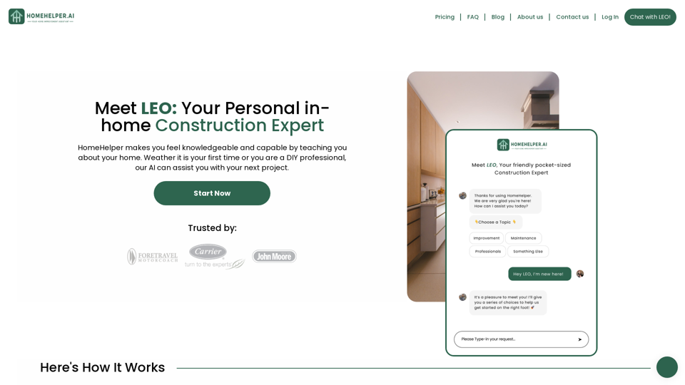 Homehelper: Your ai construction expert to support any home project