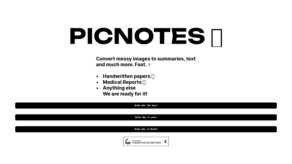 PicNotes. The #1 Image to Text Web App