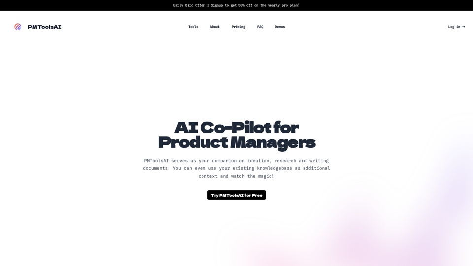 AI for PM: Unleashing Productivity with PMToolsAI